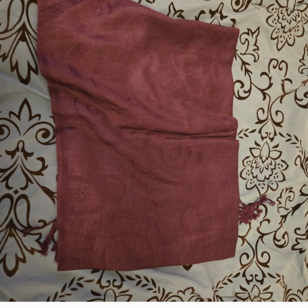 Elegant Purple Pashmina Rectangle Scarf